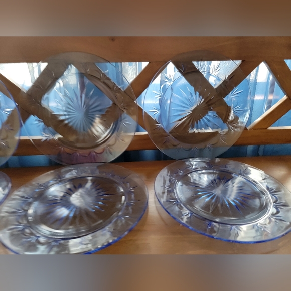 Vintage Avon & Pyrex Cobalt Blue Glass Dinnerware Set - Picture 8 of 16